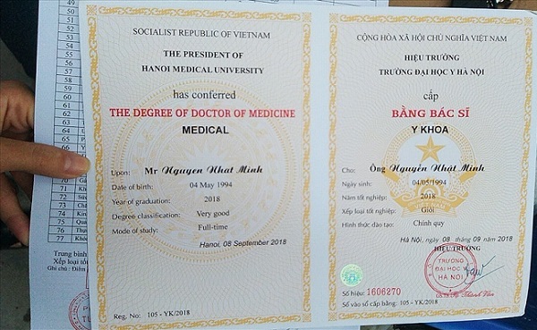 bằng bác sĩ