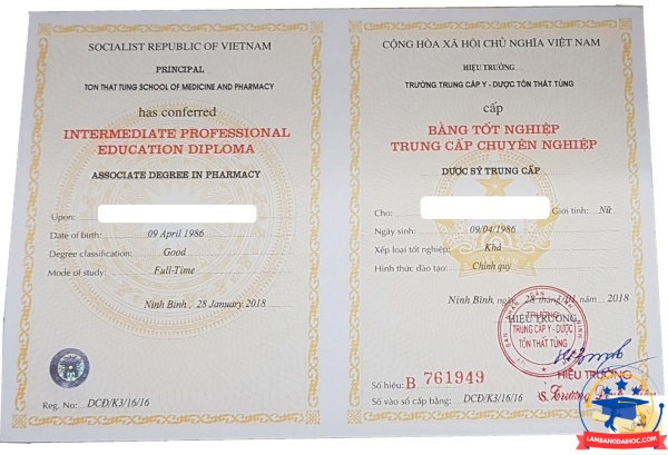 làm bằng trung cấp