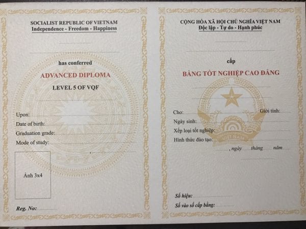 phôi bằng cao đẳng trước 2009