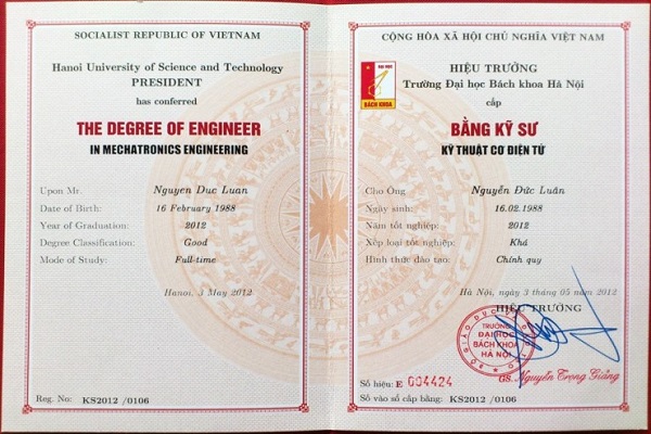 bằng đại học